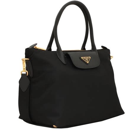 prada bn2106 tessuto saffiano shopping tote bag nylon nero|Prada Saffiano Leather Shopping Tote .